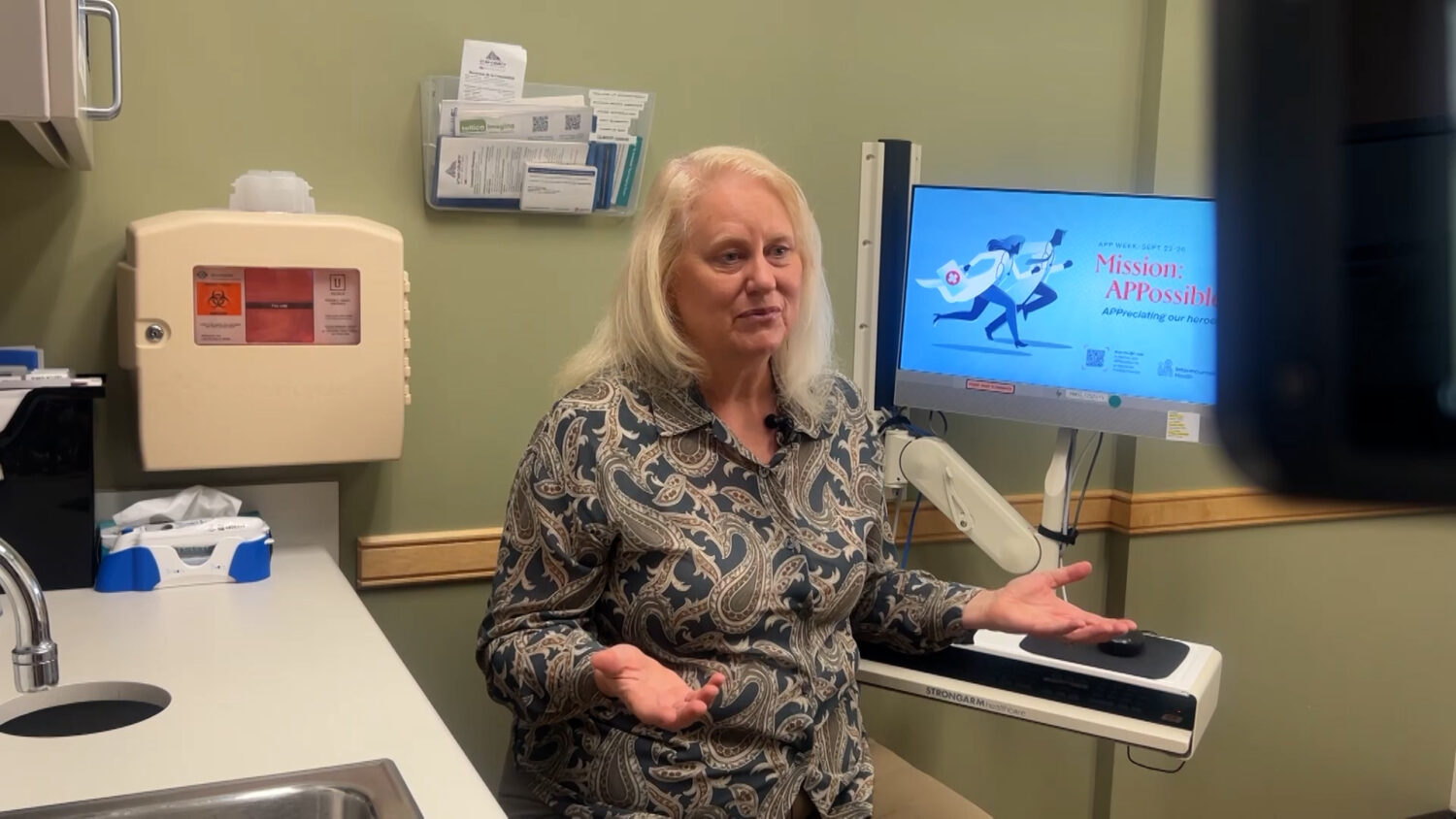 Dr. Tamara Sheffield speaks with KSL-TV, Thursday. Studies show the influenza vaccine can reduce your risk of illness by up to 60%.