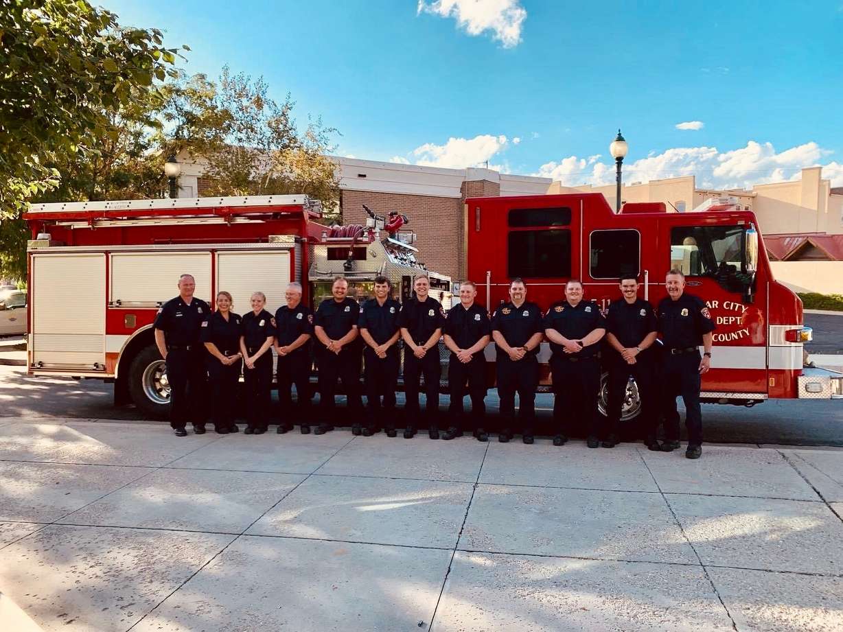 Members of the Cedar City fire department are pictured in this undated photo.