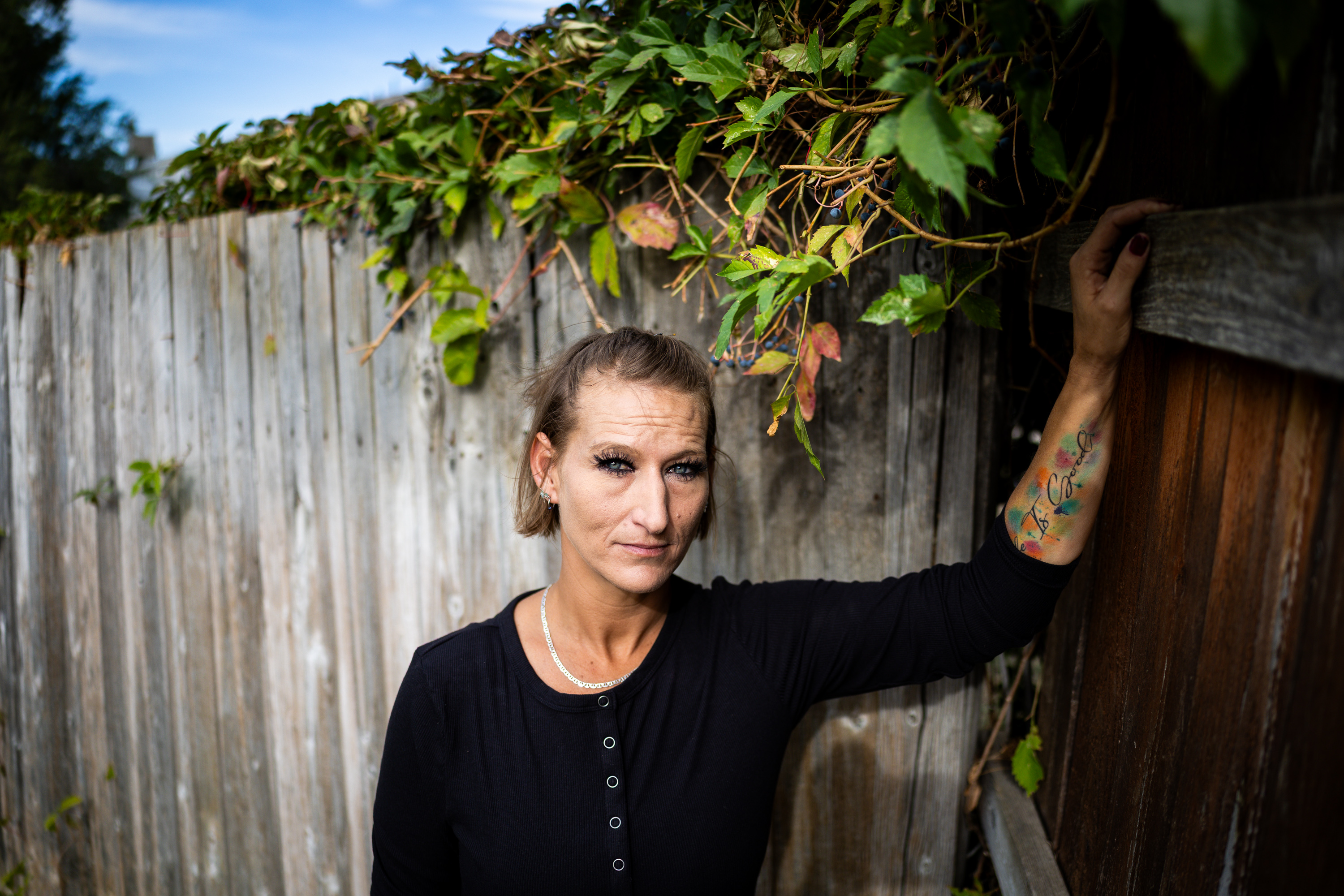Tiffanie Brown poses at her home in West Valley City on Sept. 18. Brown started using kratom, a natural herb, for her migraines last year, not knowing it was addictive.
