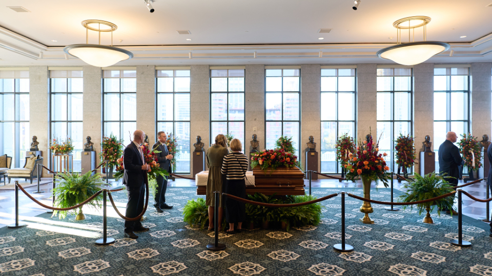 'A moment with him': Thousands pay respects to President Russell M. Nelson in public viewing