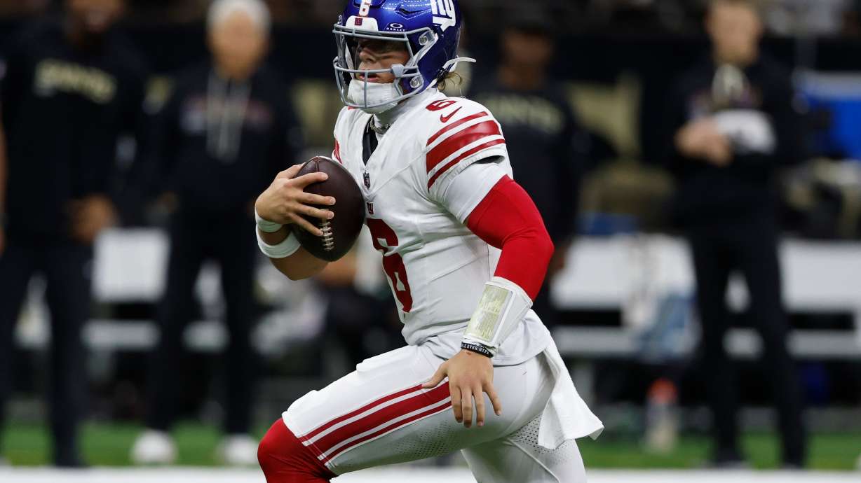 Giants rookie QB Jaxson Dart shrugs off his hamstring injury and says
