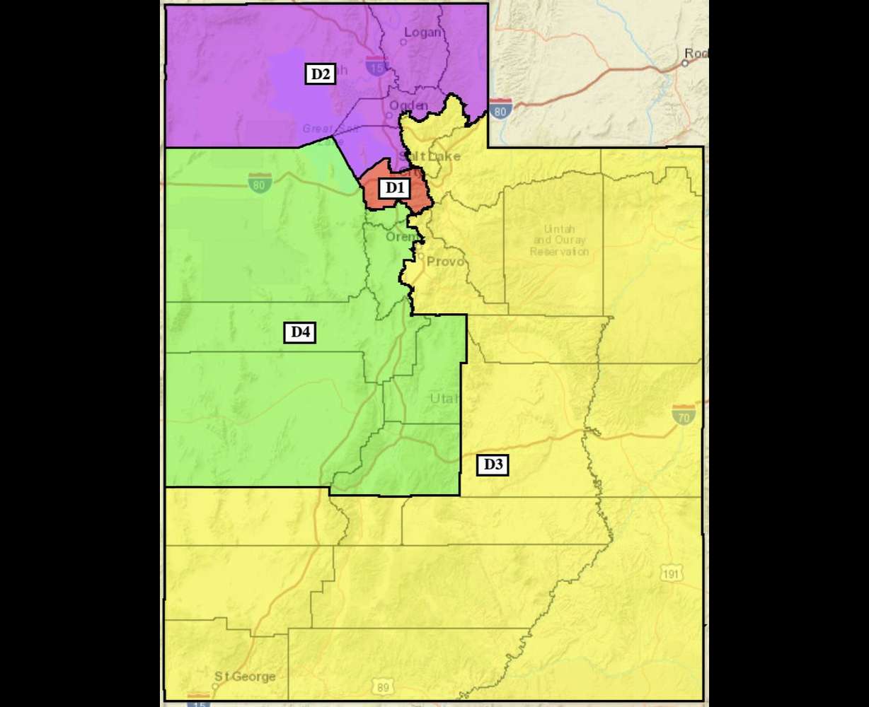 Plaintiffs' Map 1 was submitted to 3rd District Judge Dianna Gibson on Monday.