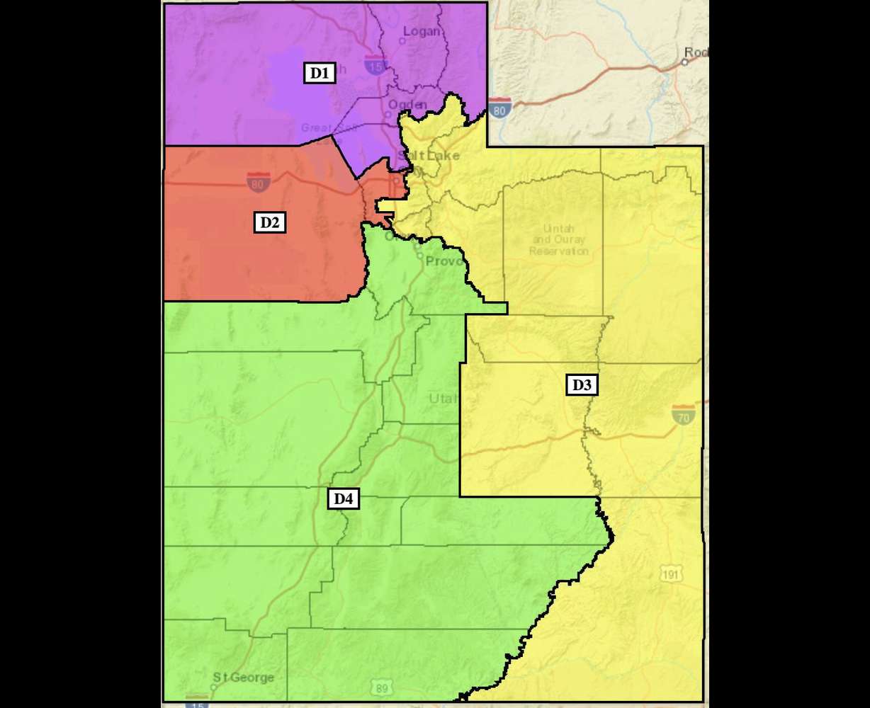 Plaintiffs' Map 2 was submitted to 3rd District Judge Dianna Gibson on Monday.