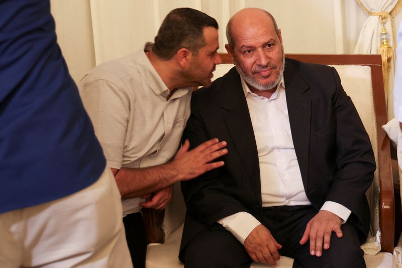 Hamas official Khalil Al-Hayya in Doha, Qatar, Aug. 2, 2024. Al-Hayya said Friday he received assurances that the war in Gaza was over.