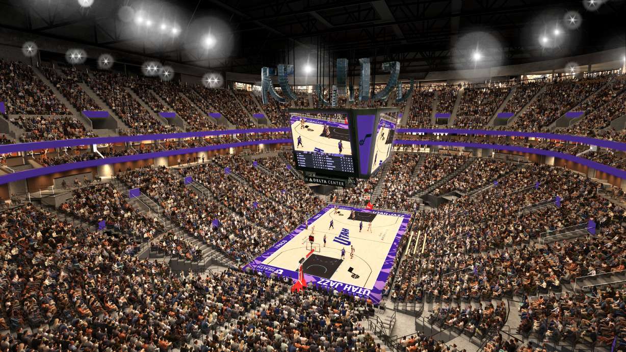 Rendering of Delta Center redesign.