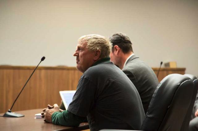 Terry Laeger appears in a 2017 Bingham County court hearing.