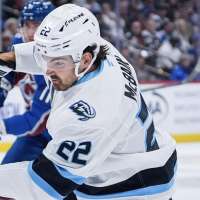 Utah Mammoth fall 2-1 in Colorado to open 2nd season in NHL