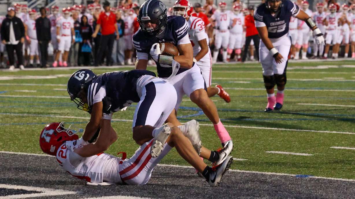 In a Region 3 showdown, American Fork traveled to Draper to take on top-ranked Corner Canyon on Thursday, Oct. 9, 2025.