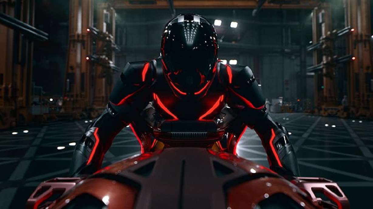 Jared Leto in "Tron: Ares," which opens in theaters Friday.