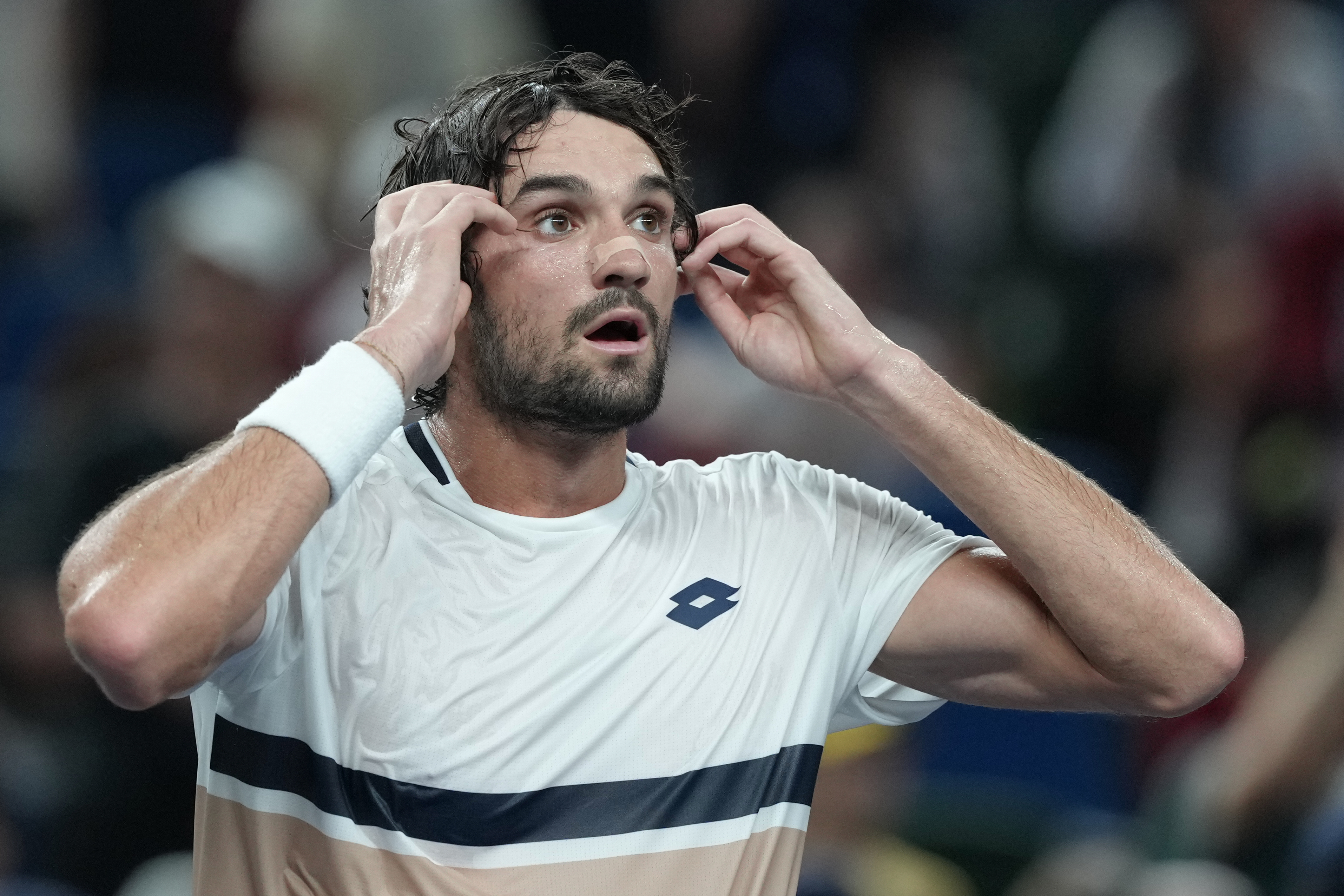 Family affair: 204th-ranked Vacherot stuns Djokovic and will face cousin in Shanghai final