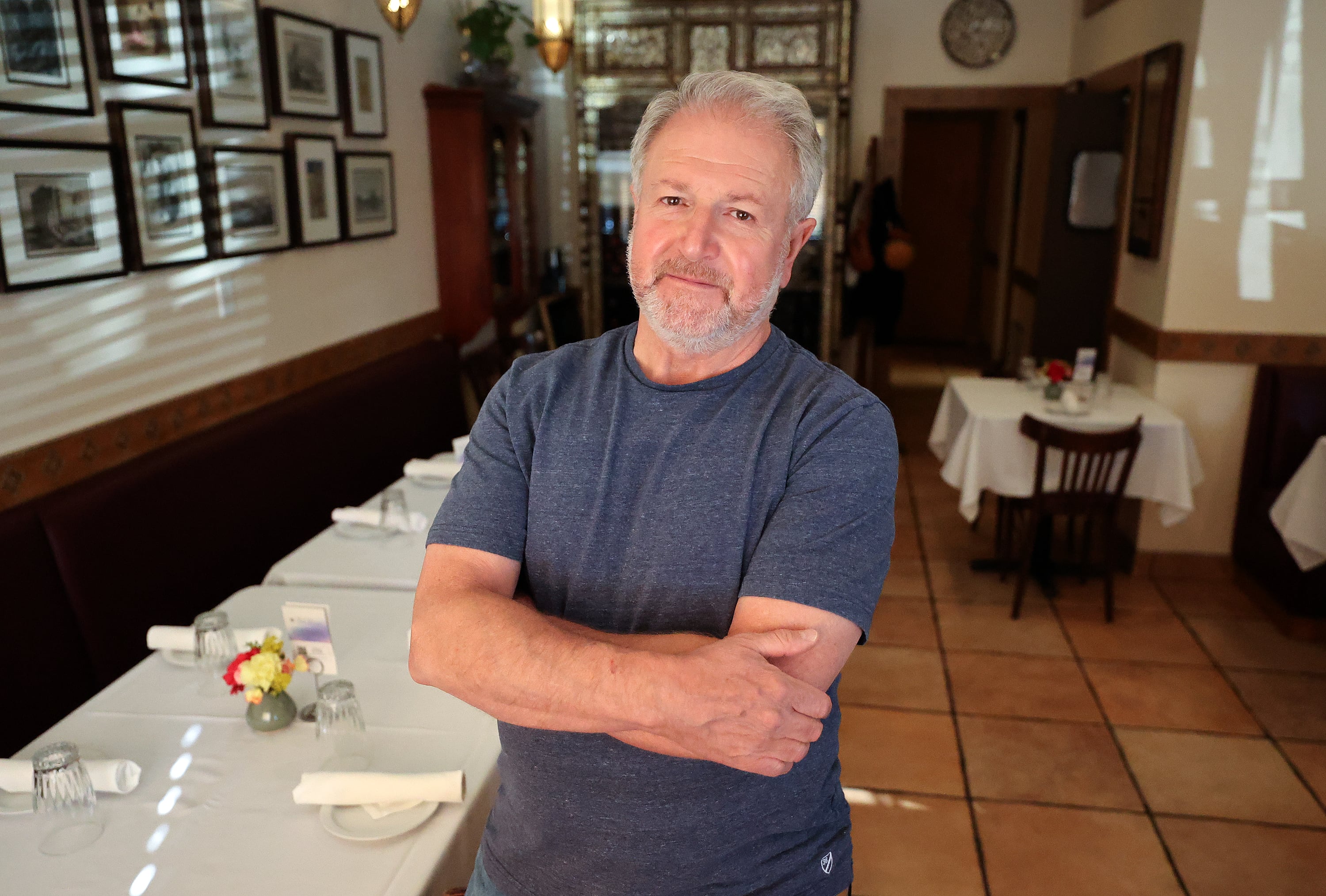 Ali Sabbah, Mazza owner and chef, poses for a portrait at Mazza in Salt Lake City on Sept. 22.