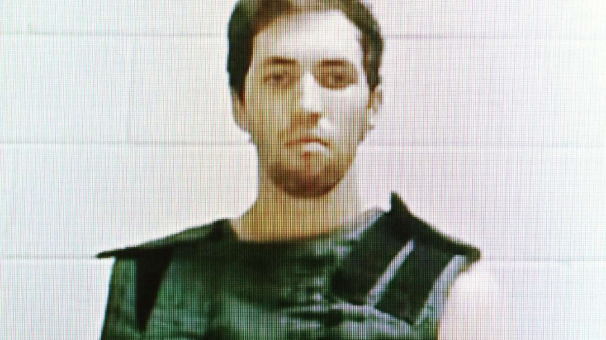 Tyler Robinson, who is charged in the shooting death of Charlie Kirk, appears by camera before 4th District Court in Provo on Sept. 16.