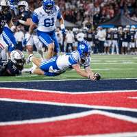 No. 18 BYU survives Arizona's double-OT upset bid for 33-27 win