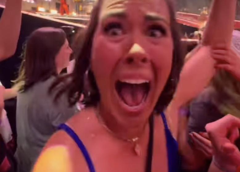 Chelsea Porter, of northern Utah, quilted a vest for singer Benson Boone and was able to give it to him at his concert in Salt Lake City Thursday, Oct. 9.