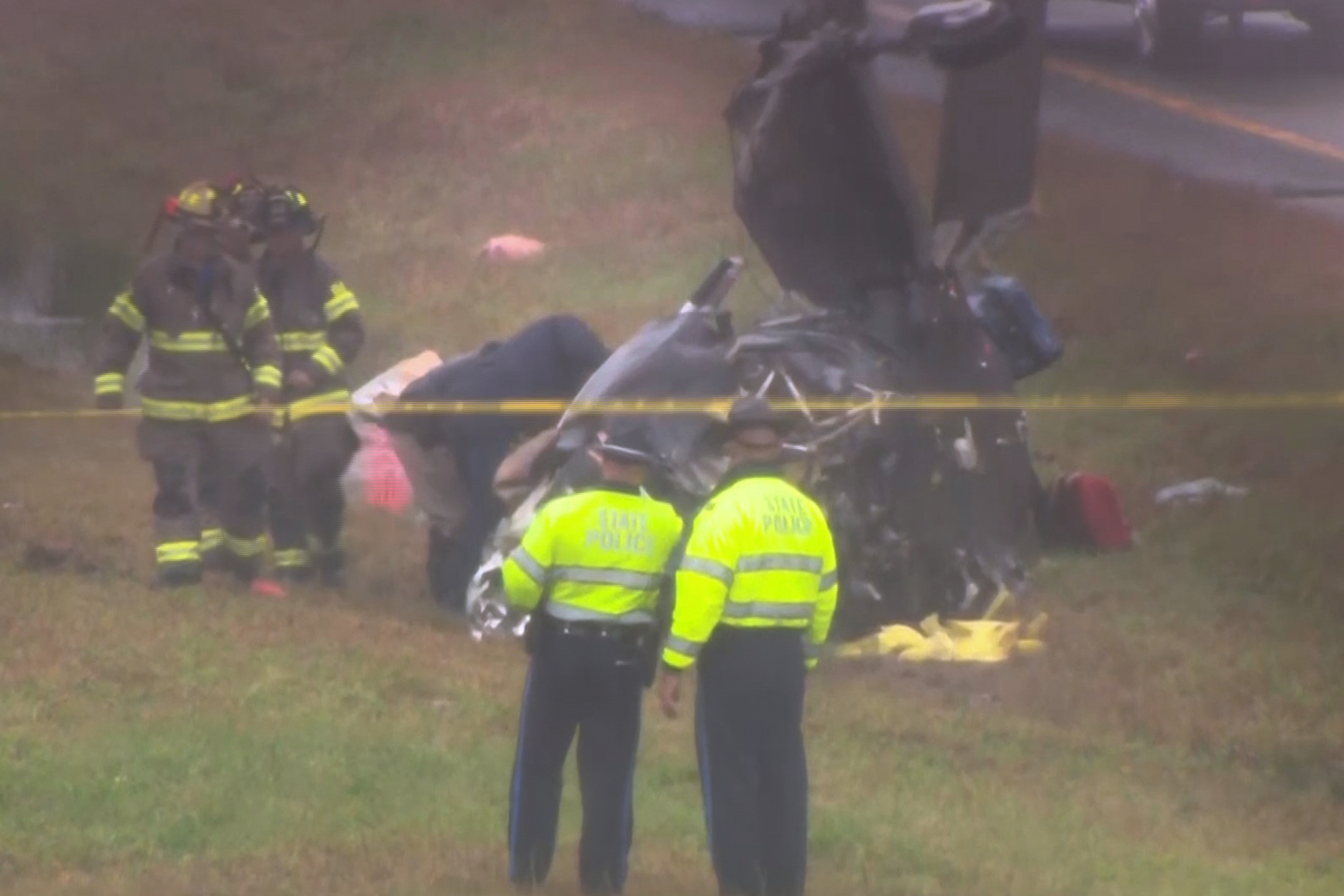 Plane crashes onto Massachusetts highway, killing 2 and wounding 1 on the ground