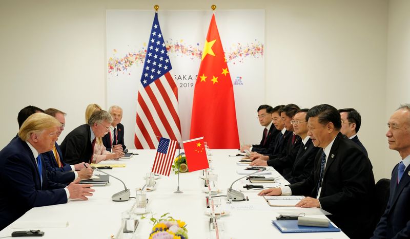 President Donald Trump and Chinese President Xi Jinping hold a bilateral meeting in Osaka, Japan, June 29, 2019. China and the U.S. began charging port fees in an escalation of their trade war on Tuesday.