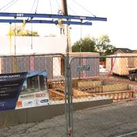 Ground broken for Utah's first modular apartment complex designed to help the homeless