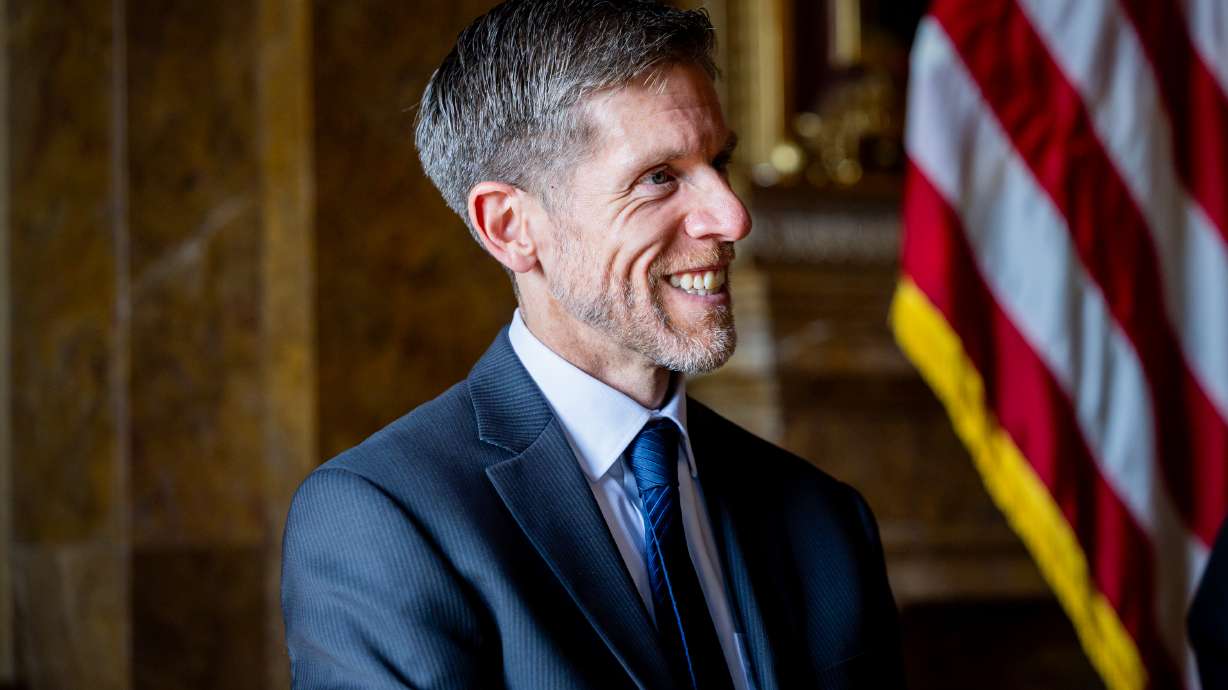 Judge John Nielsen at the Capitol in Salt Lake City on Oct. 14, 2025. Nielsen, now a state Supreme Court justice, recused himself from hearing a lawsuit over Utah's abortion ban after representing an anti-abortion group which filed a friend of the court brief in the same case years before.