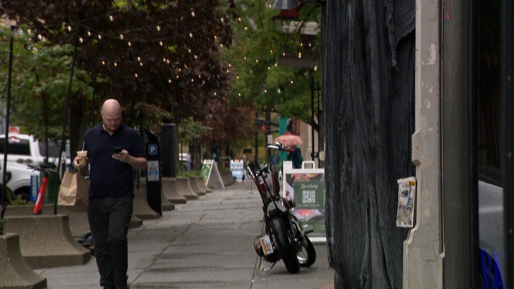 Downtown Salt Lake City is shown on Wednesday. Businesses here see a big boost from the Utah Mammoth Games.