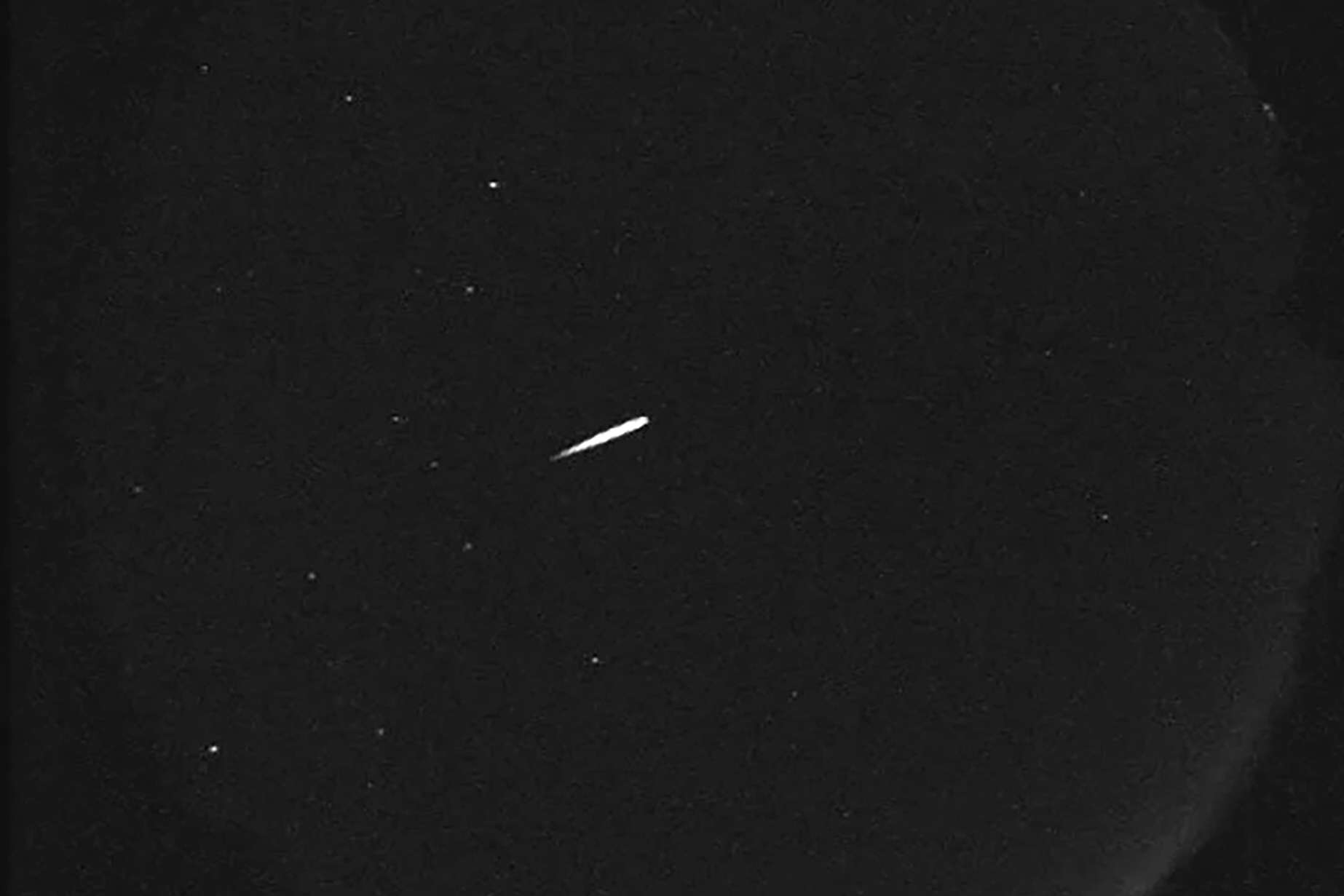 A meteor from the Orionid shower on Oct. 13, 2015. This year's Orionid shower peaks on Tuesday morning, while viewing will last until early November.