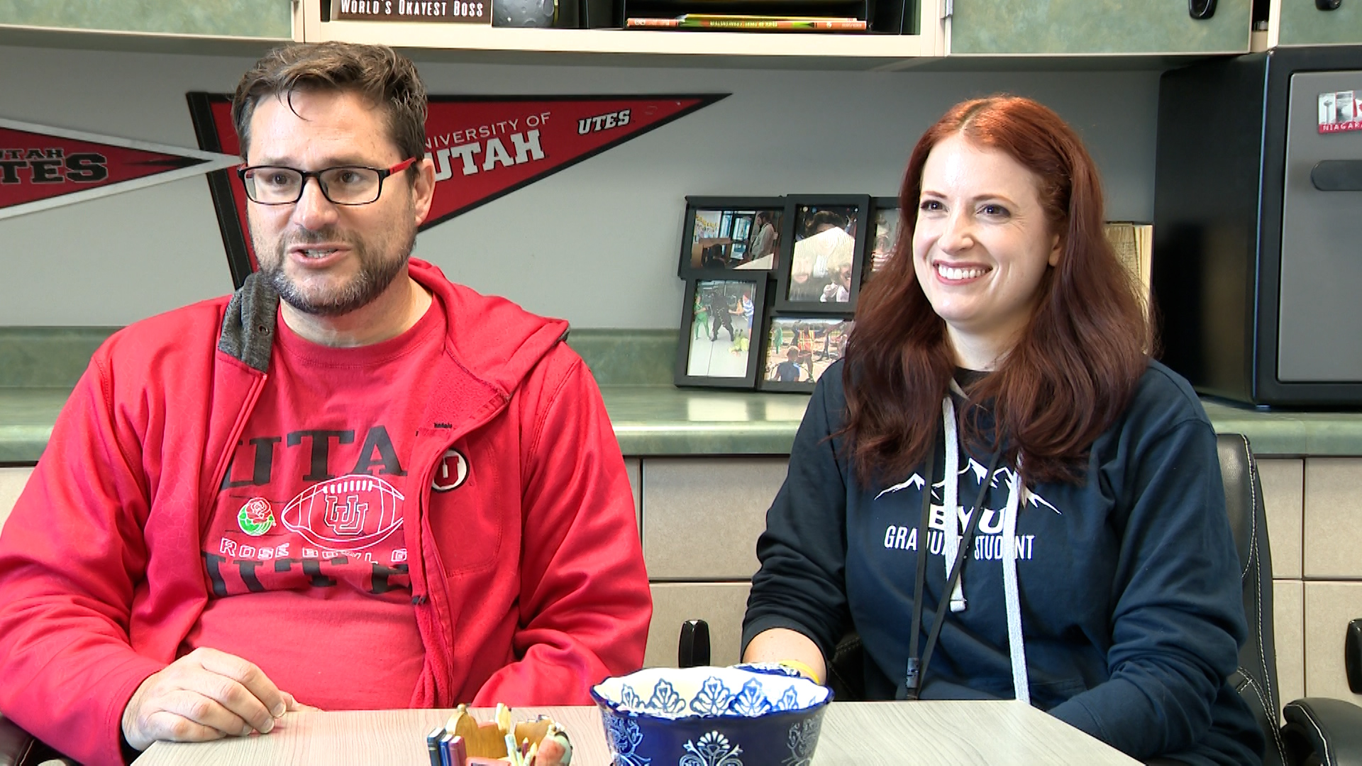 Foothills Principal Abe Yospe and Assistant Principal Jayme Gandara.