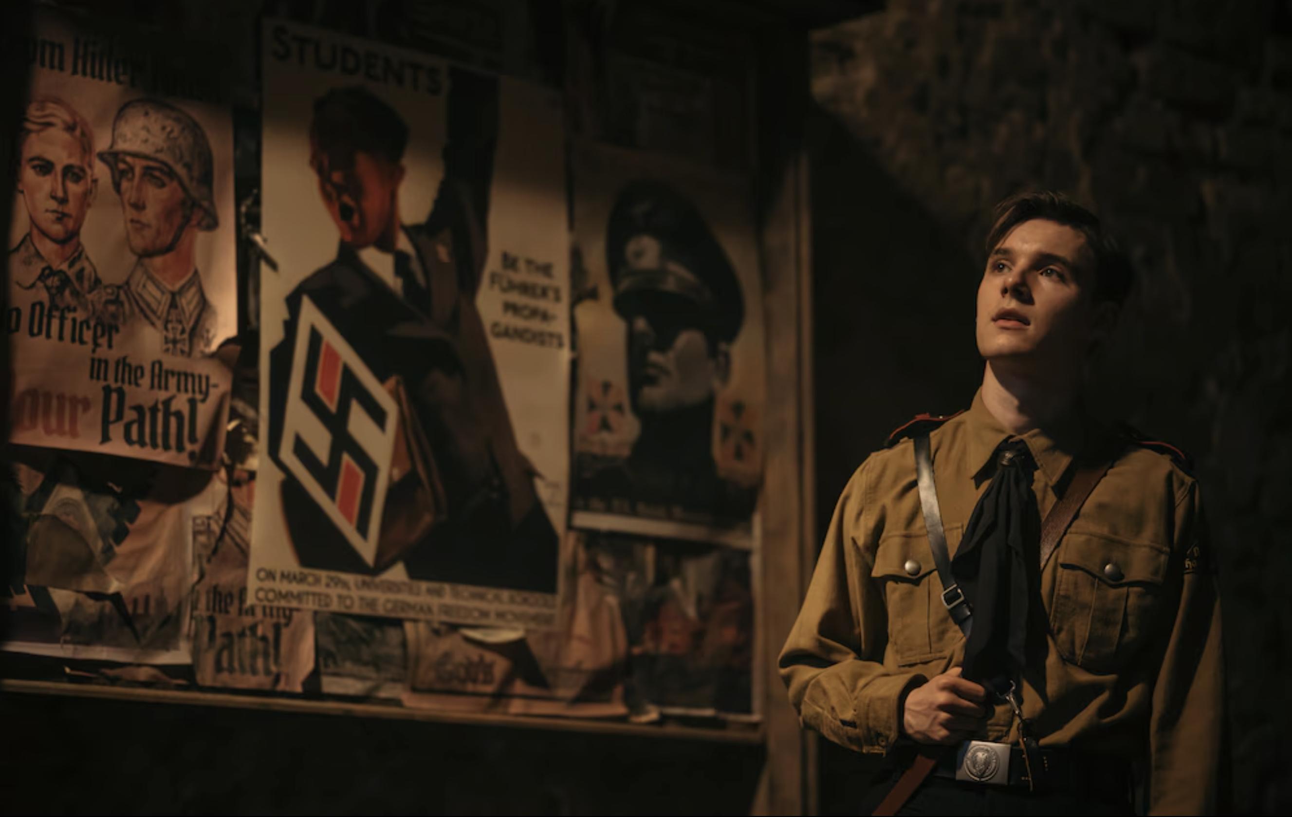 Actor Ewan Horrocks in the movie "Truth & Treason," produced by Angel Studios. The film is a retelling of the story of a Latter-day Saint teenager who defied the Nazis.