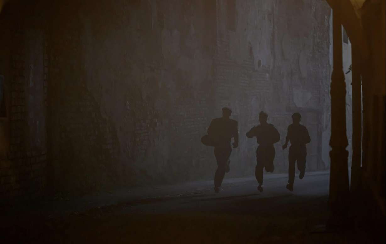 Actors Ewan Horrocks, Ferdinand McKay and Daf Thomas in the movie "Truth & Treason," produced by Angel Studios. The film is a retelling of the story of a Latter-day Saint teenager who defied the Nazis.
