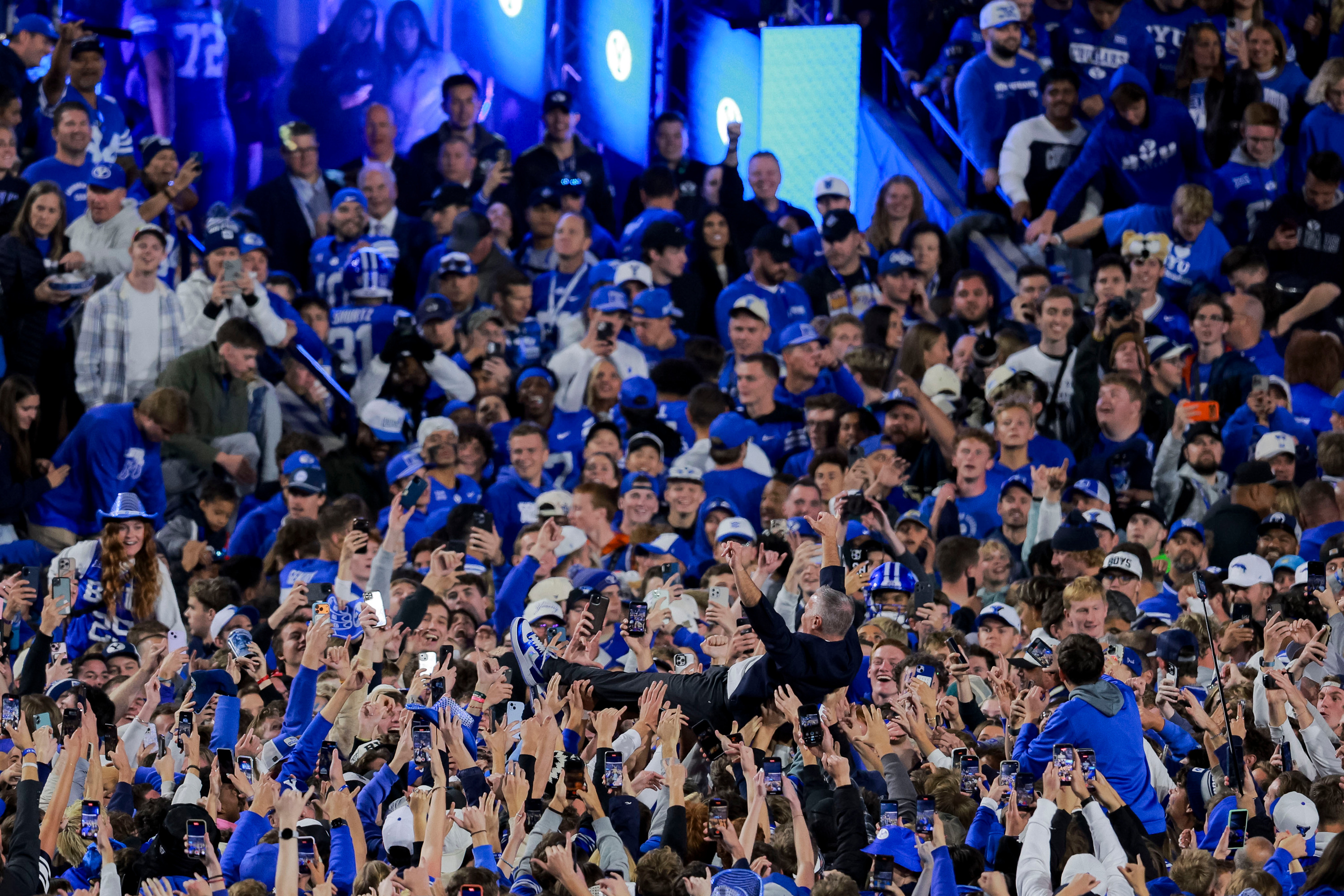 Crumbl CEO says he'll pay BYU's fine for fans storming field after rivalry win