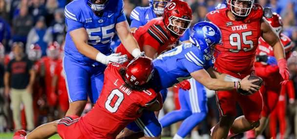TV info, kickoff time revealed for top-10 BYU-Utah rivalry game