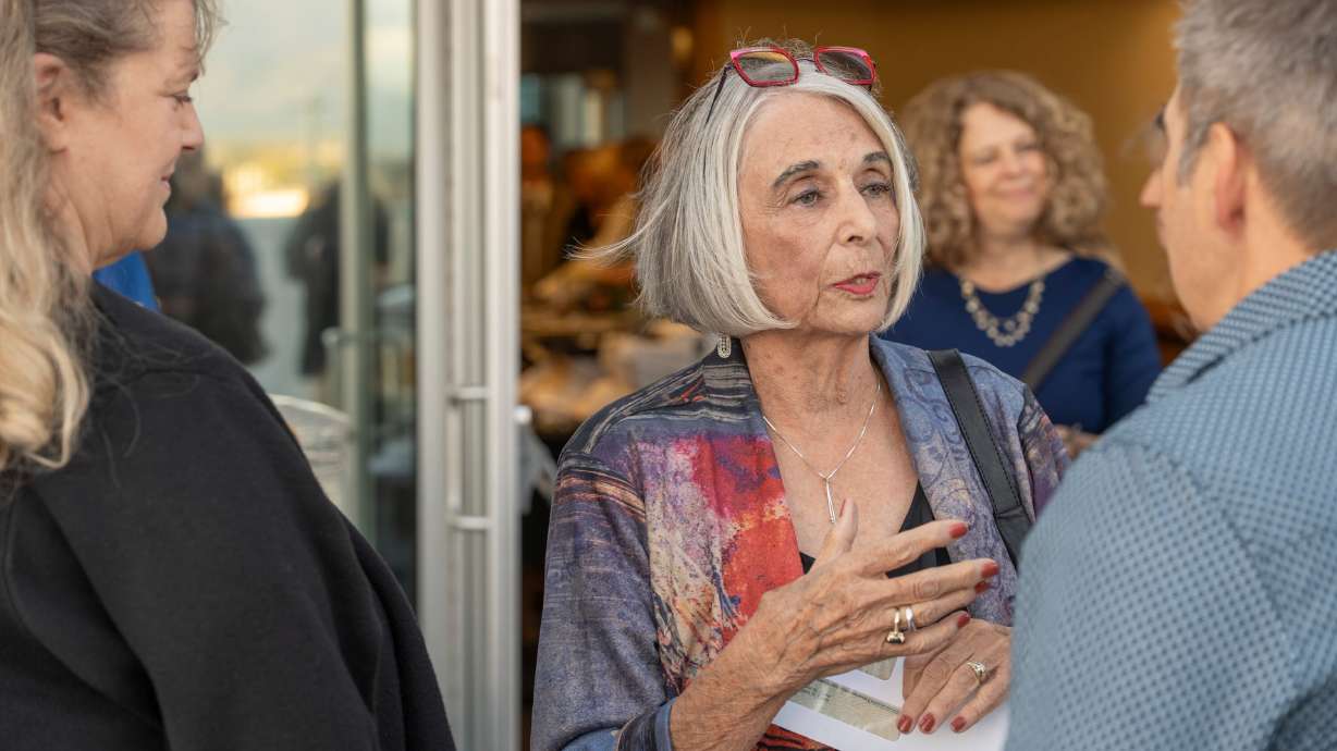 Author Maggie St. Claire at the Utah Book Awards at the Salt Lake Main Library on Oct. 10.