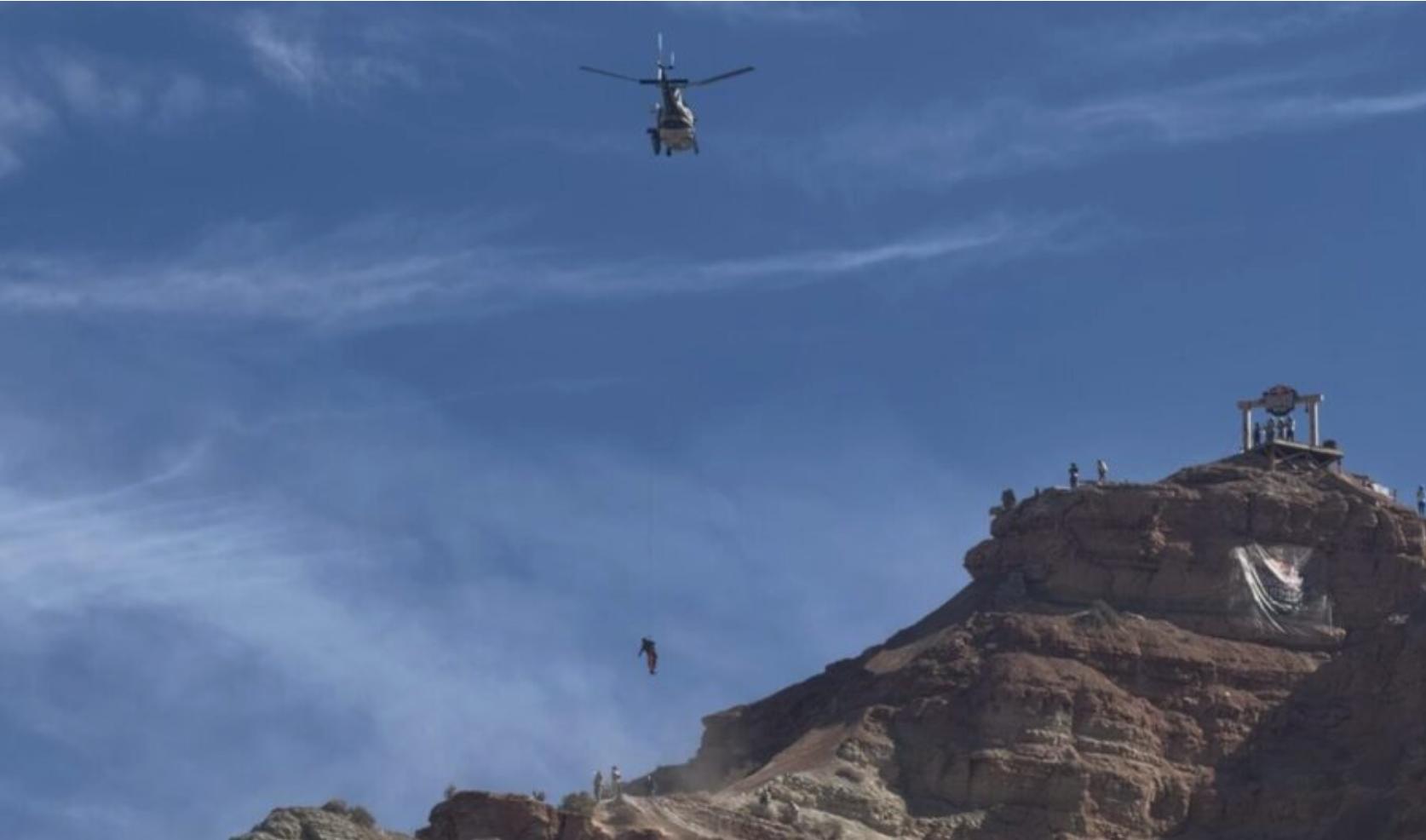 2 mountain bikers airlifted to the hospital after trick gone wrong at Red Bull Rampage