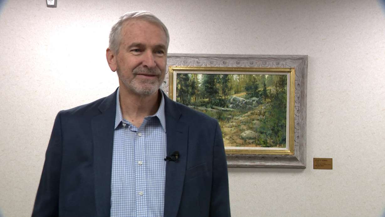Aaron Davidson, Utah County clerk, speaks with KSL-TV on Monday. He said the county sent out voting instructions the way they are and planned to deal with questions during the general election.
