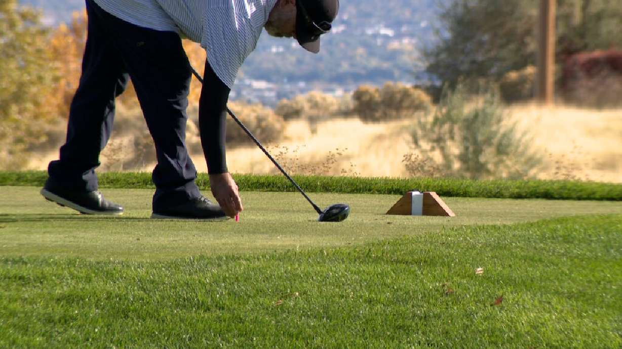 A golfer is shown at The Ridge Golf Course in West Valley City on Monday. Many golfers worry the course will close after the city began conducting a survey.