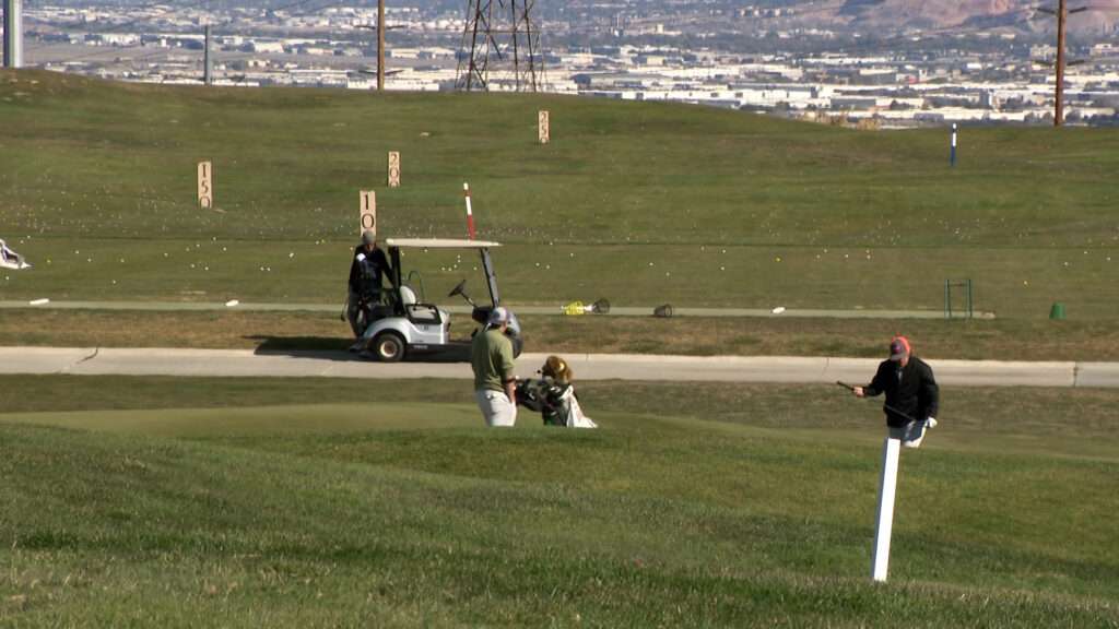 Golfers are shown at The Ridge Golf Course in West Valley City on Monday. Many golfers worry the course will close after the city began conducting a survey.