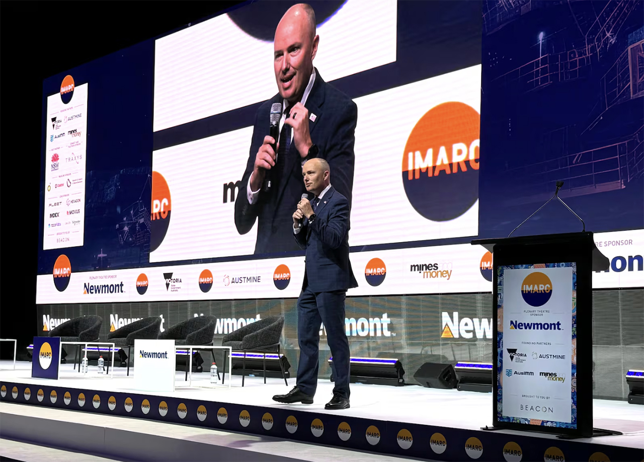 Gov. Spencer Cox speaks to a global audience in Australia about mining opportunities in Utah
