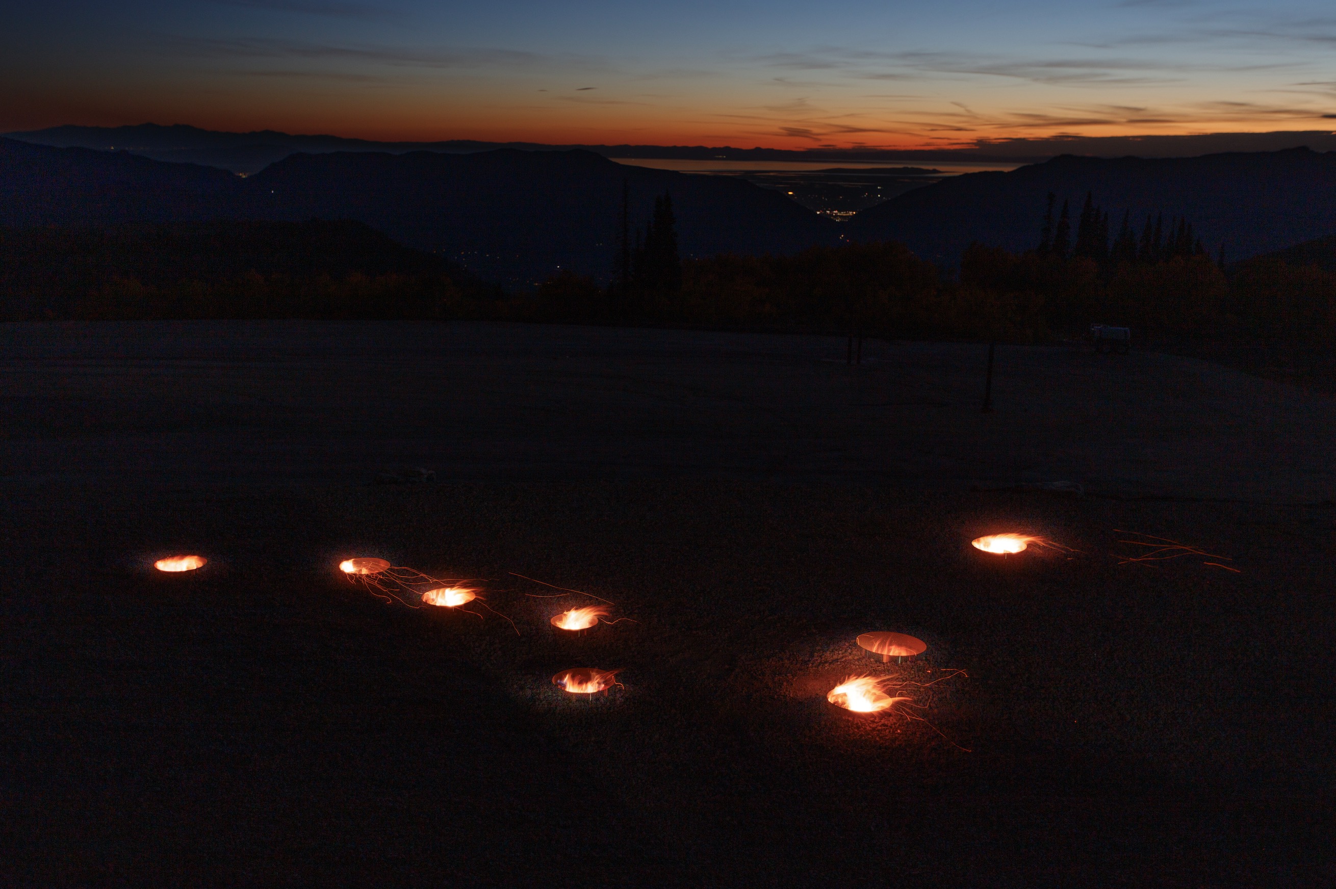 Nancy Holt's "Starfire" is pictured at Powder Mountain. Holt designed the piece in 1986 to replicate the Big Dipper and North Star in the night sky.