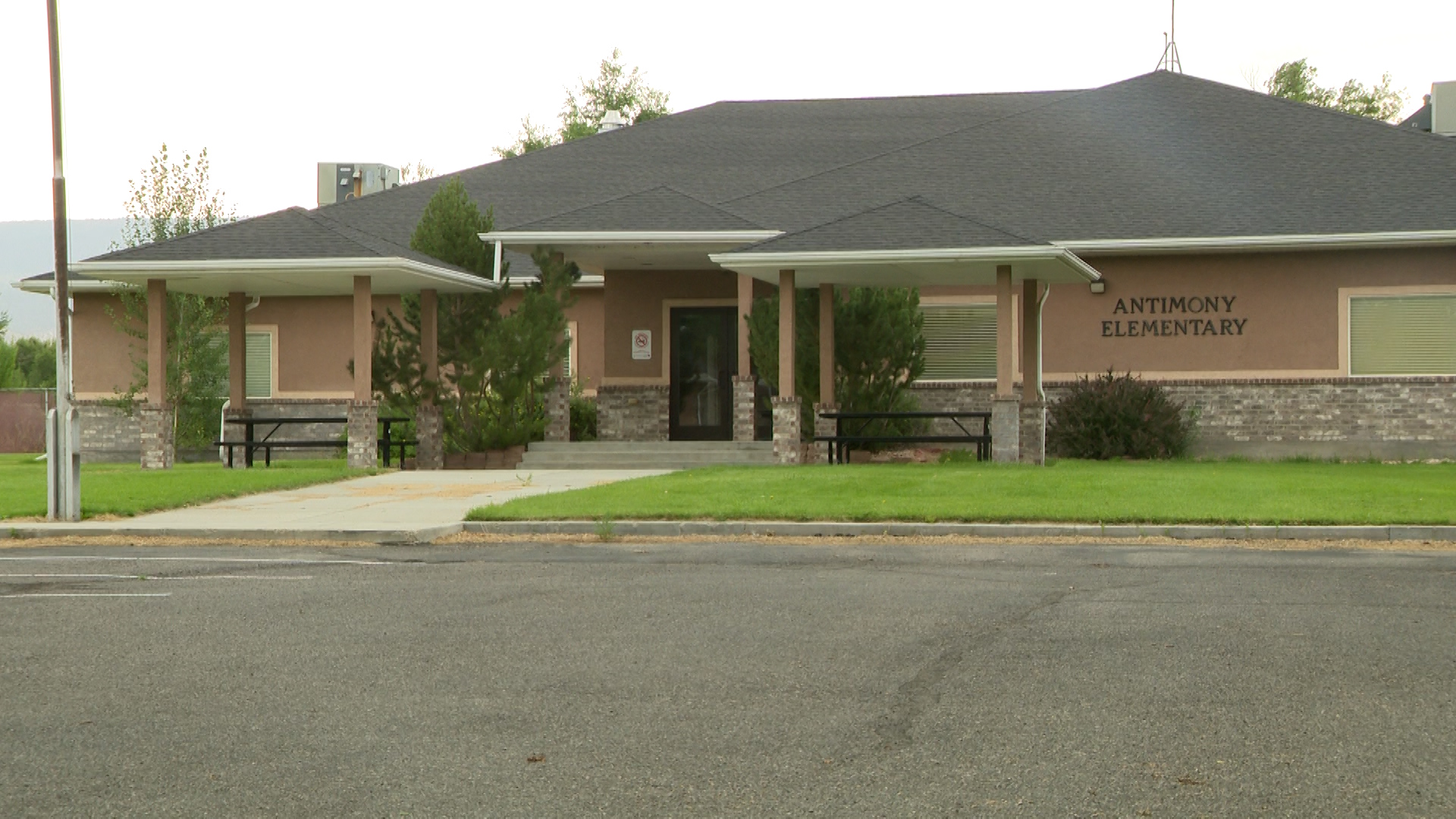 The former Antimony Elementary School, Wednesday. The school closed earlier this year.
