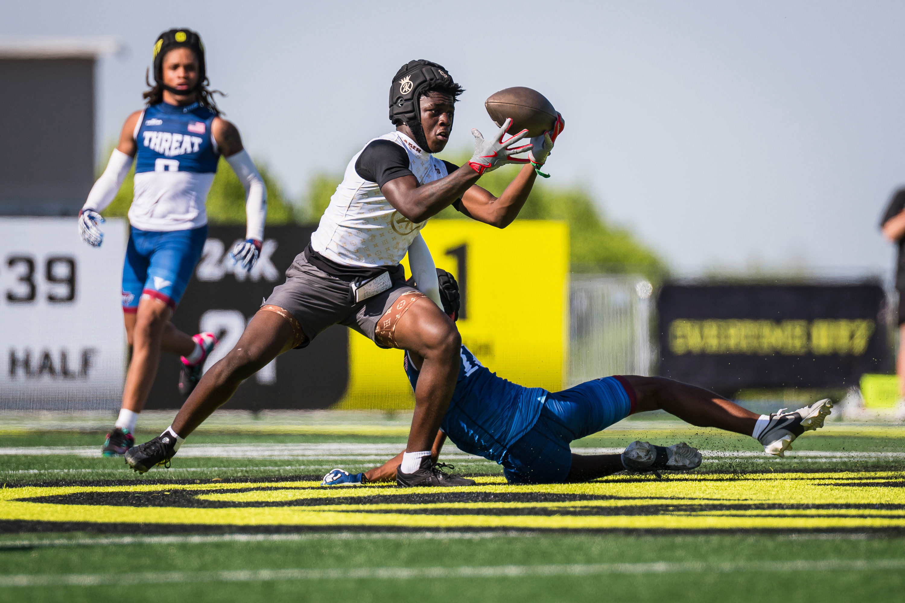 FILE - 24K's Jamier Brown runs during OT7 Week 5, April 13, 2025, in Dallas. 