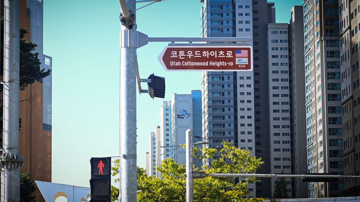 Cottonwood Heights was recently honored by having a street named after it in Incheon, South Korea.