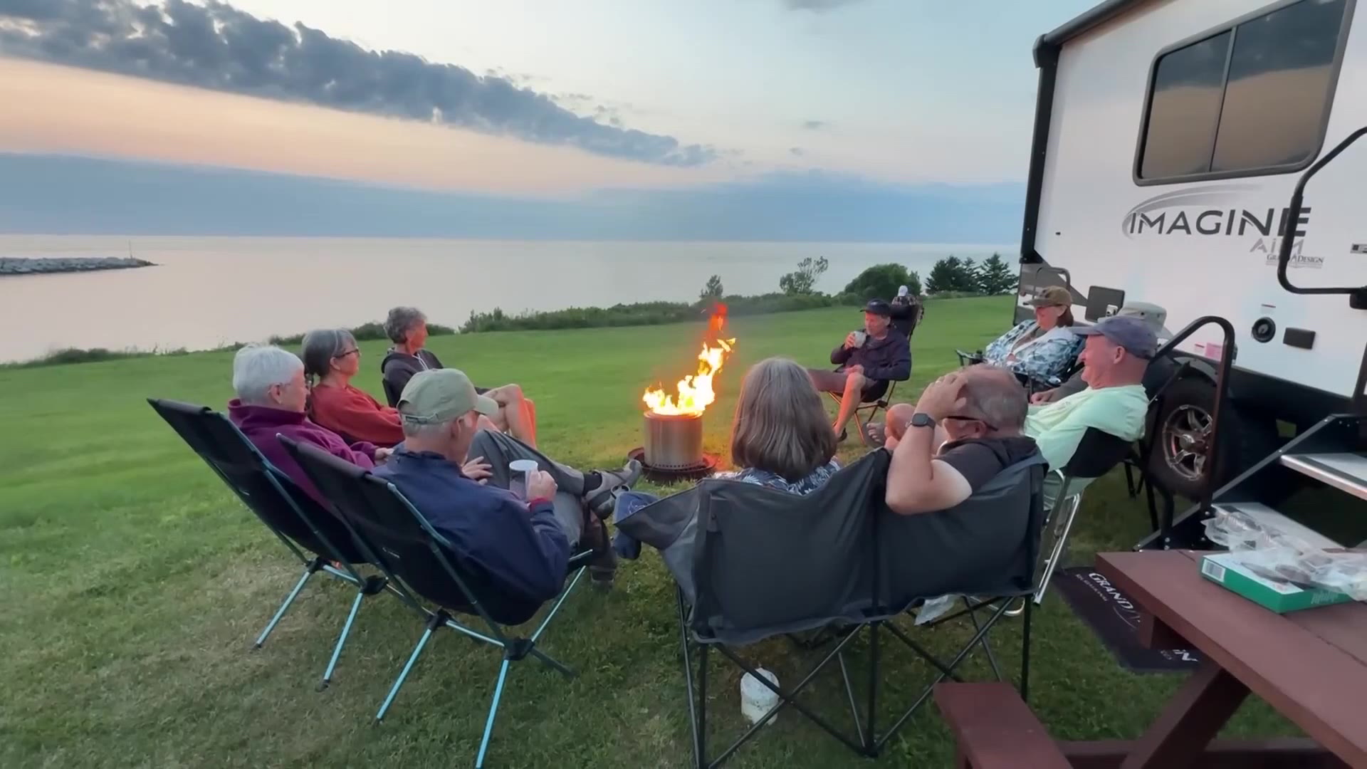 The Wendlands stop off with friends on their RV trip. A Utah State professor said RVing like this as a retiree can reduce feelings of isolation and loneliness.