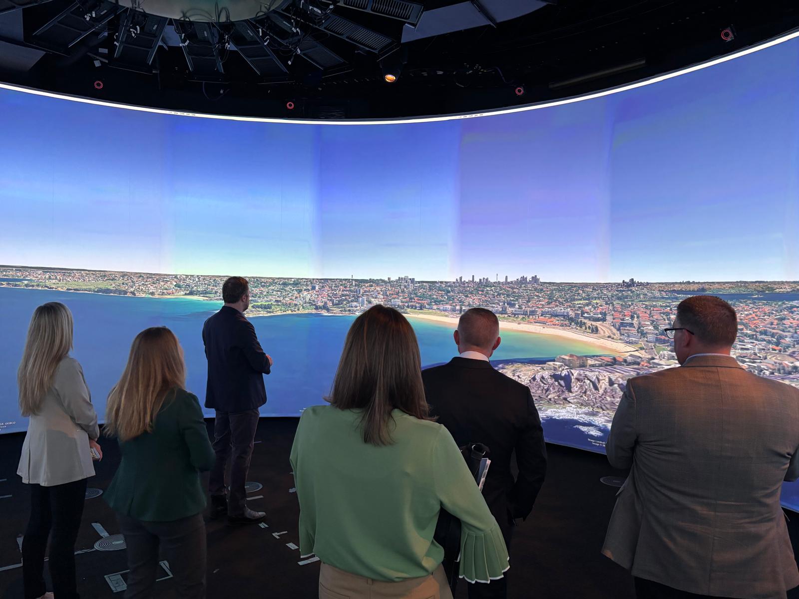 Delegates visit the University Technology Sydney Data Center on Thursday. They were part of a trade mission to Oceania to tout business advantages in Utah.