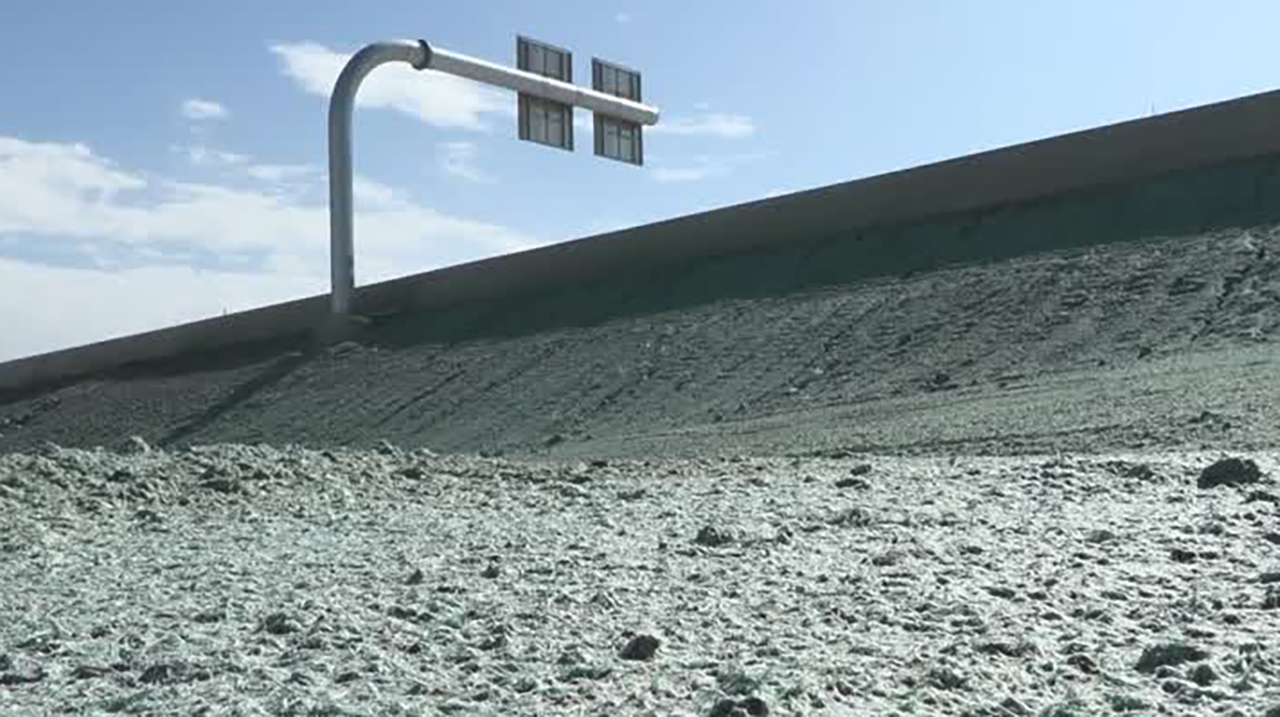 Here's why the sides of some Utah roads are turning green