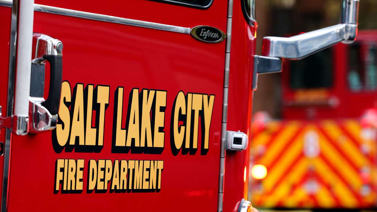 Crews responded to an apartment fire in Salt Lake City on Friday, where one person sustained serious injuries.