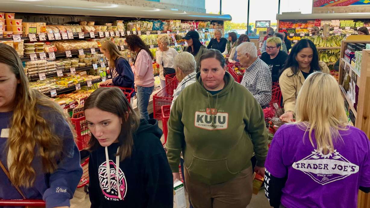 Trader Joe's opened a location in Riverdale on Friday. A new location opens in Holladay on Oct. 31, and a store is coming to Herriman probably next year.