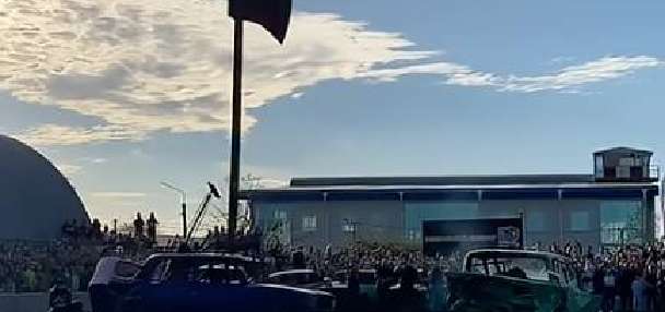 Have You Seen This? Giant car-mounted axe destroys vehicle