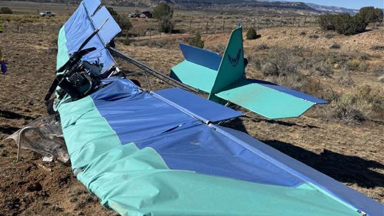 A pilot flying a small, ultralight aircraft suffered injuries Friday afternoon after crashing the aircraft near Escalante in Garfield County, a sheriff's office spokesman said.