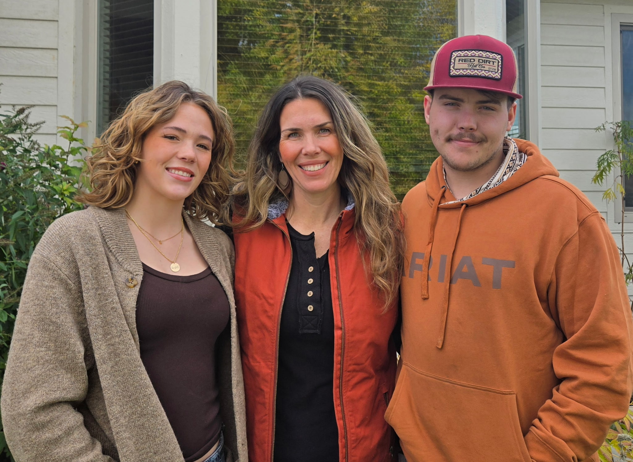 Carrie Rice (center) and her two children who went through wilderness therapy. Anasazi Foundation's wilderness therapy program aims to help teens and families in crisis.