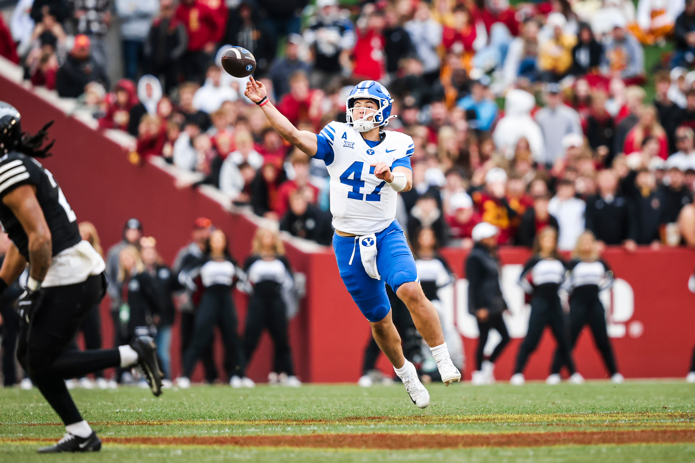 Down, not out: No. 11 BYU rallies to stay unbeaten with 41-27 win at Iowa State