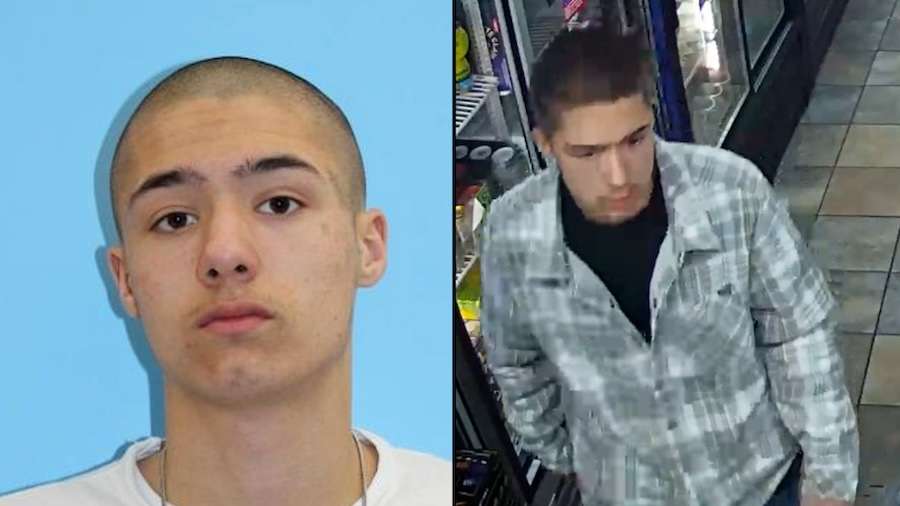 Bobby Jackson in a photo and in security footage released by the Blackfoot Police Department. Jackson was charged with first-degree murder in the shooting death of Rebecca Rivera on Friday.