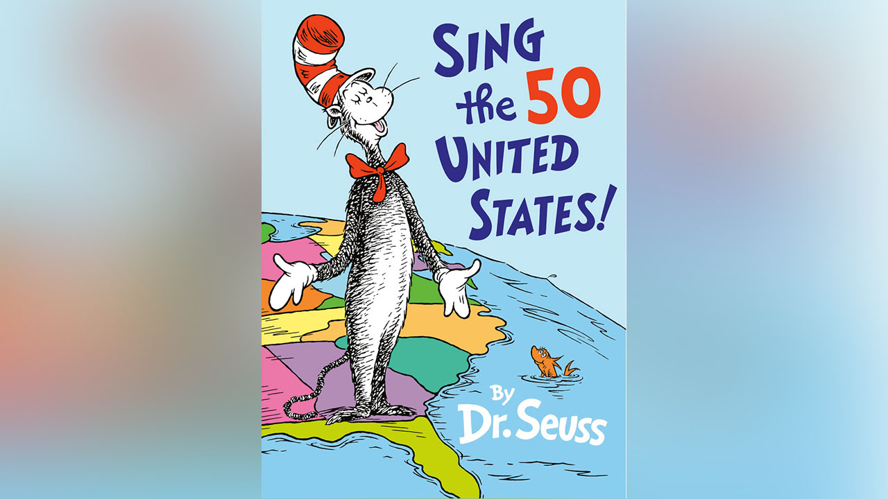 A newly discovered Dr. Seuss manuscript featuring the Cat in the Hat will be published next year. The book, titled "Sing the 50 United States," celebrates the United States and is set for release just in time for America's 250th anniversary.